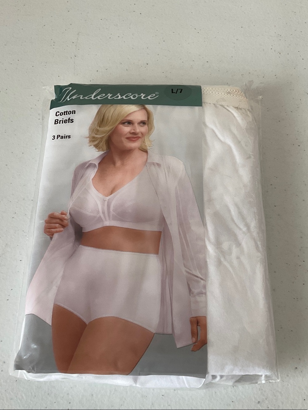 Underscore Women’s Cotton Briefs - White (3 Pack)